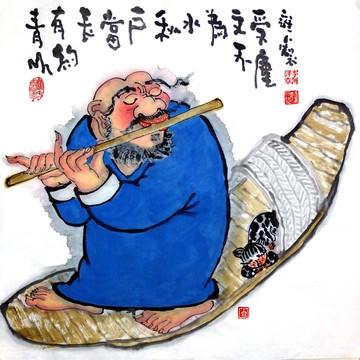 禪意水墨人物畫