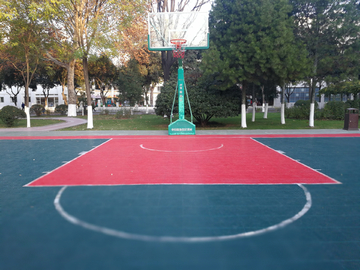 塑胶篮球场 标准篮球场 篮球场