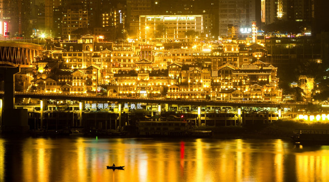 高像素超清重庆洪崖洞夜景