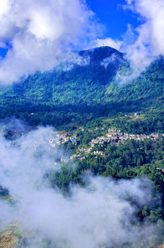 山里人家 撒马坝梯田