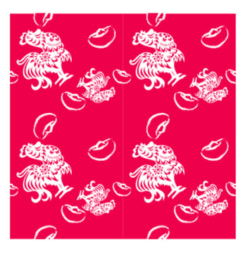 公雞圖案矢量無(wú)縫AI圖