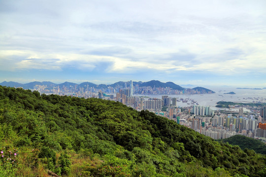 香港笔架山鸟瞰