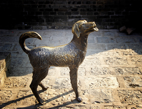 狗 青铜雕塑