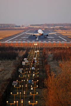 中国东方航空 飞机降落