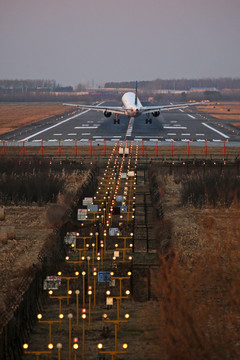 中国南方航空 飞机降落