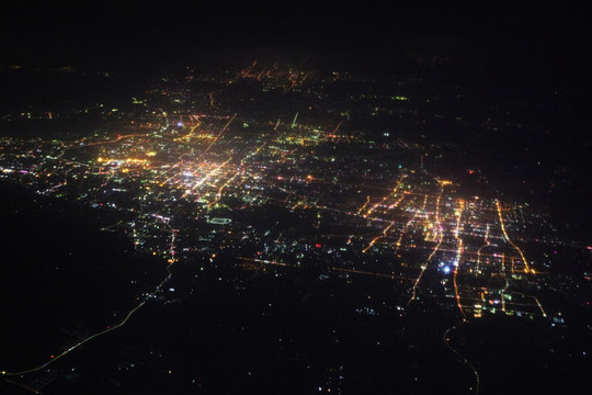 青岛 城市夜景 俯瞰