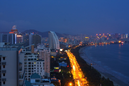 三亚湾夜景