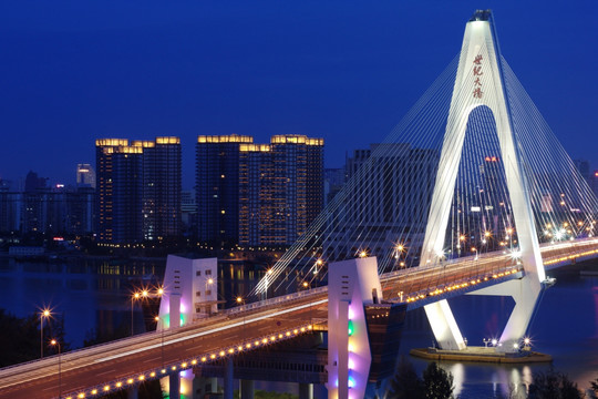 海口城市风光夜景