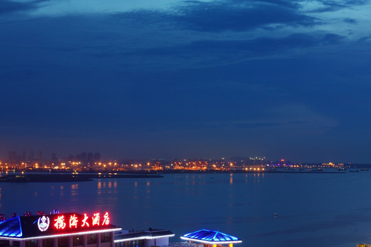 海口城市风光夜景