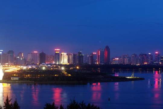 海口城市风光夜景