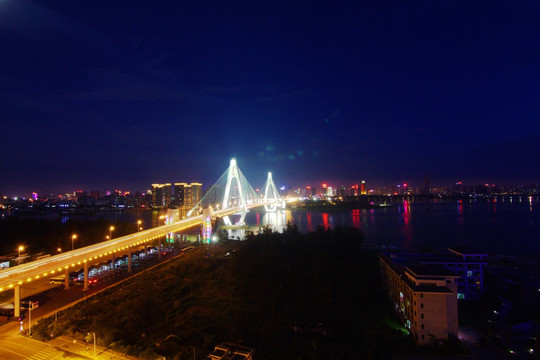 海口城市风光夜景