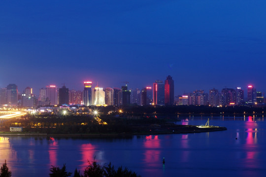 海口城市风光夜景