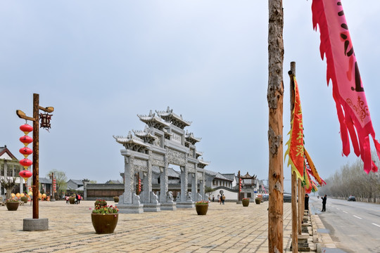 魏集古村落 石牌坊