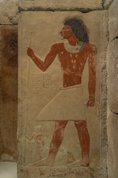 古埃及彩绘石刻