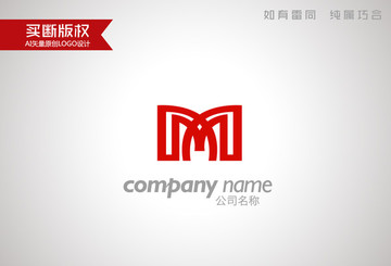 M字母标志