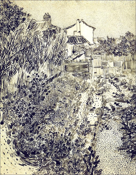 文森特梵高風(fēng)景油畫