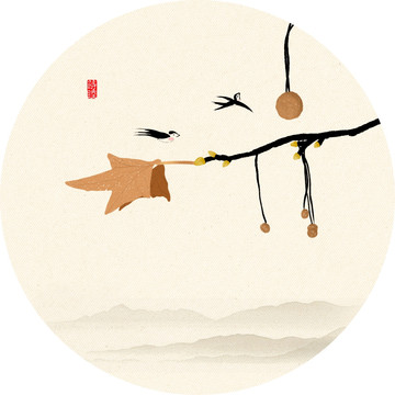 手繪山水風(fēng)景（tif分層）