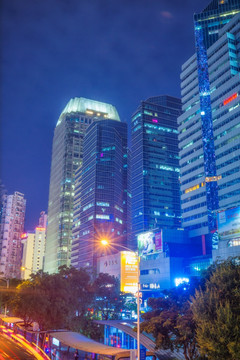 深南东路建筑夜景