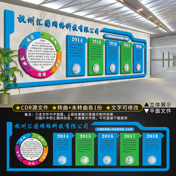 高檔立體企業(yè)文化墻
