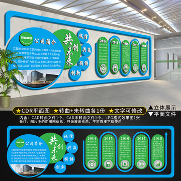 高檔立體企業(yè)文化墻
