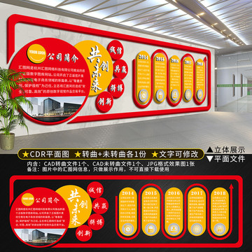 高檔立體企業(yè)文化墻