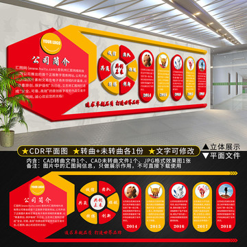 高檔立體企業(yè)文化墻