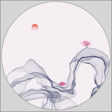 水墨抽象畫