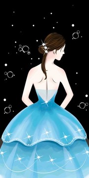 淺藍(lán)禮服女孩