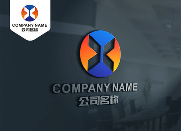 X字母LOGO設(shè)計 XC標(biāo)志