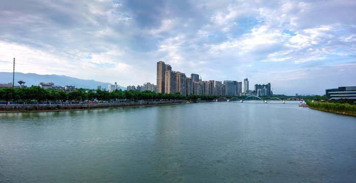 金华婺江城市花园 金虹桥全景