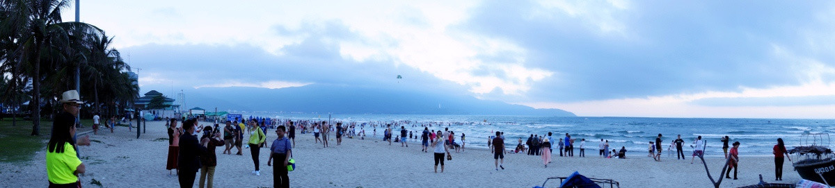 美溪沙滩大海全景