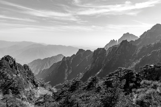 水墨黄山