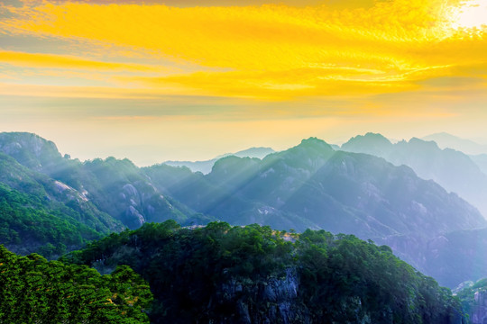 黃山風景畫
