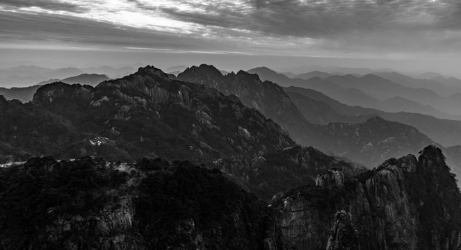 水墨黄山