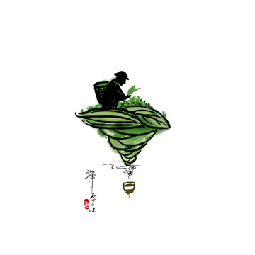 茶文化意境圖形