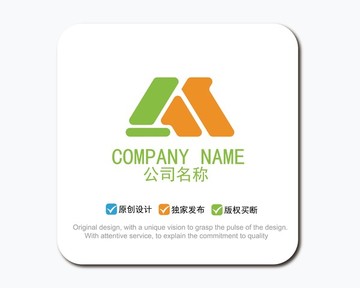 M字母 logo設計