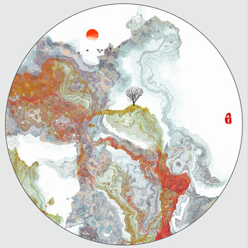 水墨山水畫(huà)