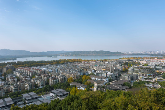 杭州西湖全景