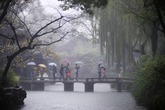 烟雨江南 秀美如画 园林 古镇