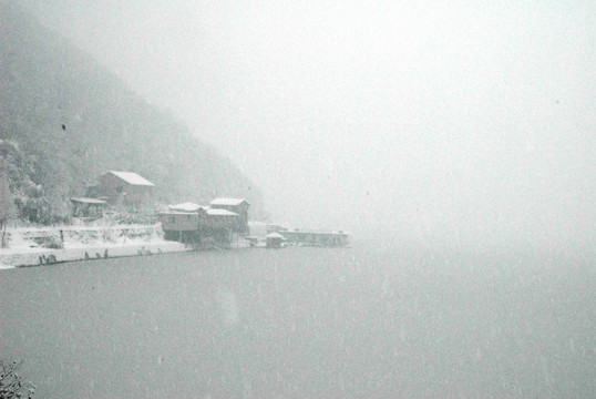 雪景 大雪 冰雪 白雪 鹅毛大