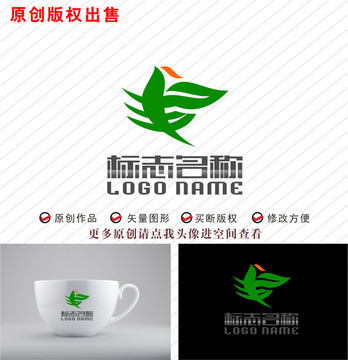 Y字母飛鳥綠葉豐字logo