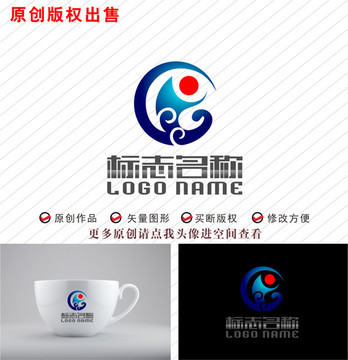 YG字母GY志海浪航海logo