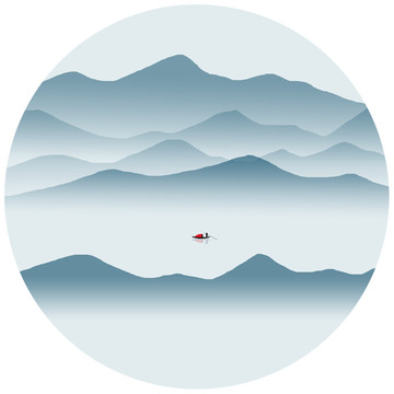 水墨山水畫