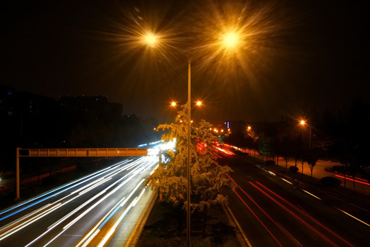 成都三环路 天桥夜景