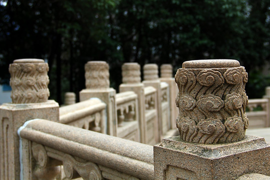 南京 钟山风景区 石头围栏