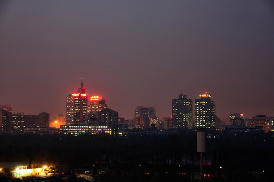 北京中华世纪坛夜景