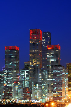 北京国贸城市夜景