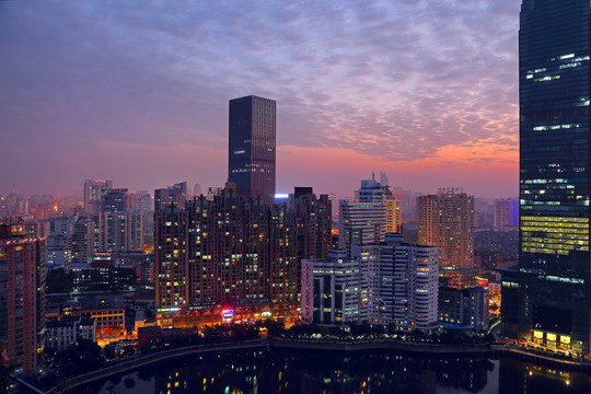 武汉城市风光夜景