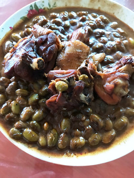 毛豆燜雞