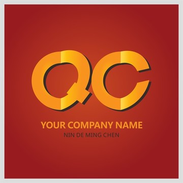 字母QC logo 标志